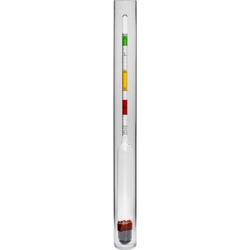 Wijnmeter (suikerweger) in een onbreekbare buis - 2 ['wijnmeter', ' suikerweger', ' apparaat voor het meten van suikerconcentratie', ' balingmeter', ' voor wijn', ' voor bier', ' areometer']