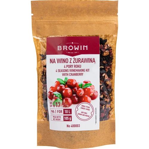 Wijnset 4 SEIZOENEN – Cranberry  - 1 ['fruitwijn', ' multi-fruitwijn', ' wijn van fruit', ' bloemenwijn', ' gedroogd fruitwijn', ' wijn van gedroogd fruit', ' wijn van gedroogde vruchten', ' cranberrywijn', ' appelwijn', ' aroniawijn', ' hibiscusbloemwijn', ' wijn van vlierbessen', ' zwartebessenwijn', ' rozenbottelwijn', ' wijnmix', ' wijnset', ' winterwijn', ' gedroogd fruit', ' gedroogde bloemen', ' wijnrecept']
