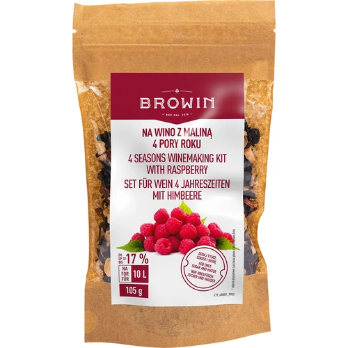 Wijnset 4 SEIZOENEN - Framboos  - 1 ['fruitwijn', ' multi-fruitwijn', ' wijn van fruit', ' bloemenwijn', ' gedroogd fruitwijn', ' wijn van gedroogd fruit', ' wijn van gedroogde vruchten', ' frambozenwijn', ' appelwijn', ' aroniawijn', ' hibiscusbloemwijn', ' wijnmix', ' wijnset', ' winterwijn', ' gedroogd fruit', ' gedroogde bloemen', ' wijnrecept']