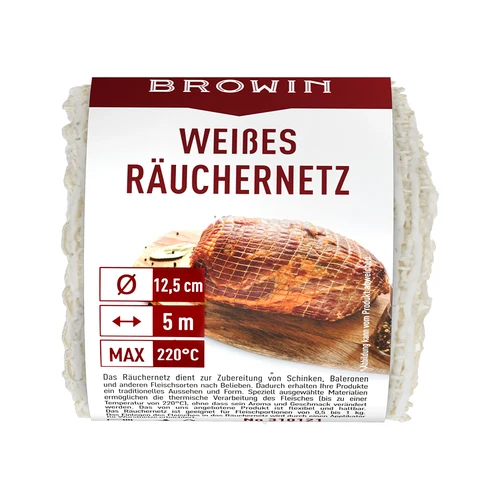 Wit rooknet 12,5 cm x 5 m tot 220 °C - 3 