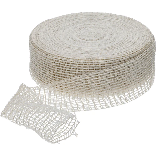 Wit slagersnet met afmetingen 12,5 cm x 50 m, met hittebestendigheid tot 220°C - 2 ['net voor vleeswaren', ' slagersnet voor roken', ' slagersnet voor koken', ' slagersnet voor bakken', ' duurzaam slagersnet', ' voor huisgemaakte vleeswaren', ' voor ham', ' voor bacon']