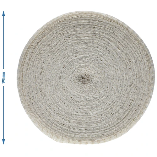 Wit slagersnet met afmetingen 12,5 cm x 50 m, met hittebestendigheid tot 220°C - 4 ['net voor vleeswaren', ' slagersnet voor roken', ' slagersnet voor koken', ' slagersnet voor bakken', ' duurzaam slagersnet', ' voor huisgemaakte vleeswaren', ' voor ham', ' voor bacon']