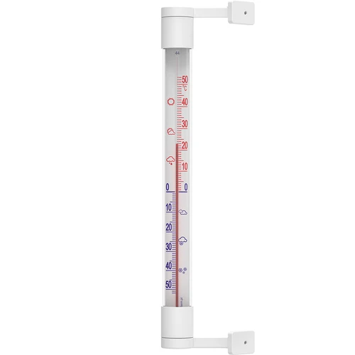Witte buitenthermometer (-50°C tot +50°C) 22cm  - 1 ['buitenthermometer', ' welke temperatuur']