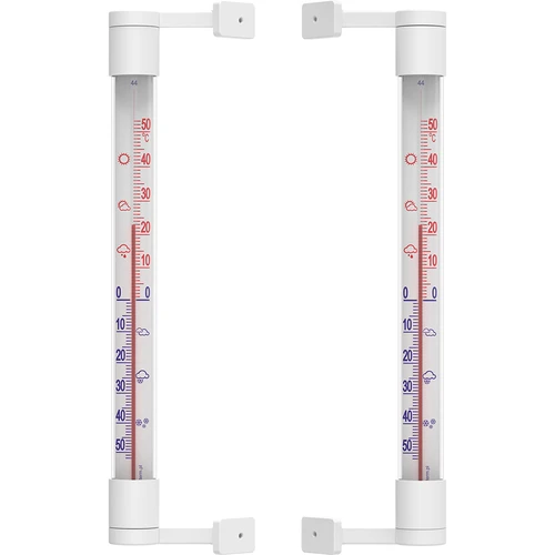 Witte buitenthermometer (-50°C tot +50°C) 22cm - 3 ['buitenthermometer', ' welke temperatuur']