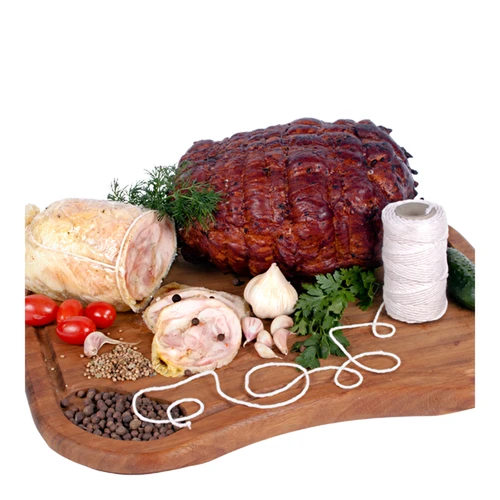 Witte katoenen slagerstouw (240°C) 55 m - 4 ['worstenkoorden', ' vleeskoorden', ' slagerstouw', ' worstentouw', ' bindtouw voor vlees', ' voor bakken', ' voor roken', ' voor pekelen', ' voor koken', ' voor het binden van vleeswaren']