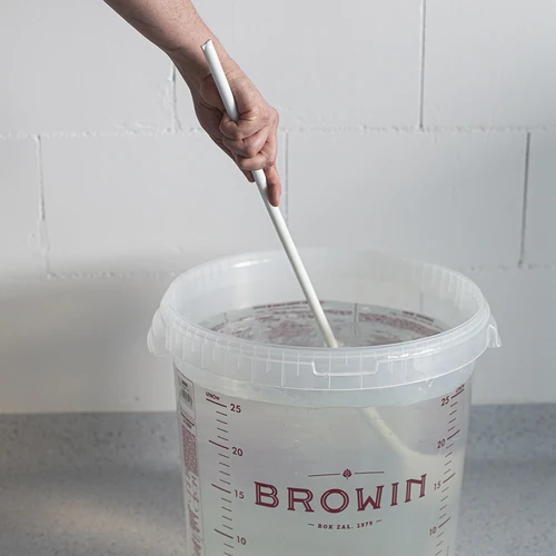 Witte plastic lepel 70cm - 2 ['brouwerslepel', ' roerstok', ' brouwersroerstok', ' plastic roerstok', ' bierroerstok', ' brouwaccessoires']