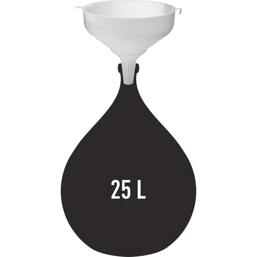 Witte plastic trechter fi 25cm - 2 ['wijn trechter', ' trechter voor ballonnen', ' trechter voor wijnballonnen', ' universele trechter', ' voor wijnfiltratie', ' wijnaccessoires']