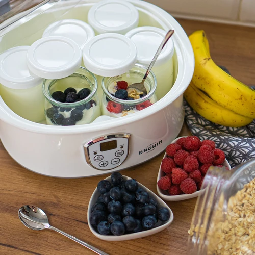 Yoghurtmaker met thermostaat, 7 potten, 1,3 L - 15 ['yogurtmaker', ' apparaat voor yoghurt', ' veganistische yoghurt', ' hoe maak je yoghurt', ' voor zelfgemaakte yoghurt', ' yoghurtmaker met thermostaat', '']