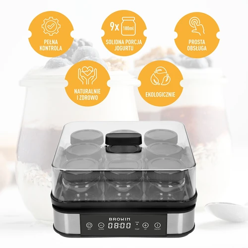 Yoghurtmaker met thermostaat, 9 potjes, 1,6 L - 13 ['yogurtmaker', ' apparaat voor yoghurt', ' veganistische yoghurt', ' hoe maak je yoghurt', ' voor zelfgemaakte yoghurt', ' yoghurtmaker met thermostaat', ' efficiënte yoghurtmaker', ' als cadeau', ' gezonde keuken', ' beste yoghurtmaker', ' zelfgemaakte yoghurt', ' apparatuur voor het maken van yoghurt', ' hoe gemakkelijk yoghurt te maken', ' zelfgemaakte kefir', ' gezonde yoghurt', ' yoghurt in potjes', ' aanbevolen voor yoghurt', ' als cadeau']