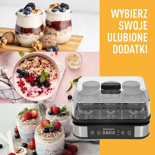 Yoghurtmaker met thermostaat, 9 potjes, 1,6 L - 14 ['yogurtmaker', ' apparaat voor yoghurt', ' veganistische yoghurt', ' hoe maak je yoghurt', ' voor zelfgemaakte yoghurt', ' yoghurtmaker met thermostaat', ' efficiënte yoghurtmaker', ' als cadeau', ' gezonde keuken', ' beste yoghurtmaker', ' zelfgemaakte yoghurt', ' apparatuur voor het maken van yoghurt', ' hoe gemakkelijk yoghurt te maken', ' zelfgemaakte kefir', ' gezonde yoghurt', ' yoghurt in potjes', ' aanbevolen voor yoghurt', ' als cadeau']