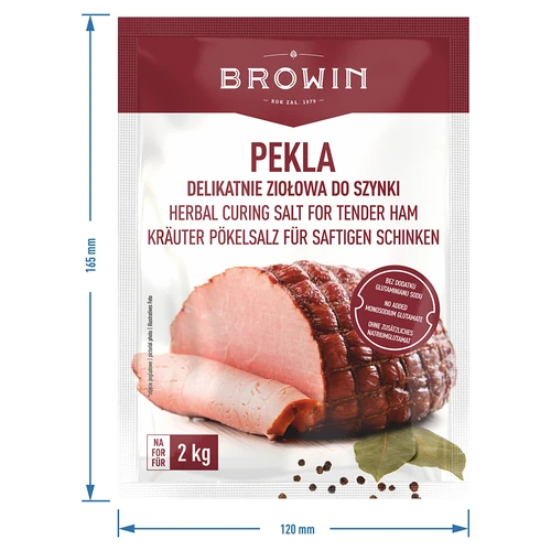 Zacht kruidige pekel voor ham, 75 g - 5 ['pekel', ' pekelen', ' pekel voor ham', ' pekel voor vlees', ' pekelzout', ' pekeloplossing voor vlees', ' recept voor pekeloplossing voor vlees', ' droog pekelen', ' zout voor pekelen']