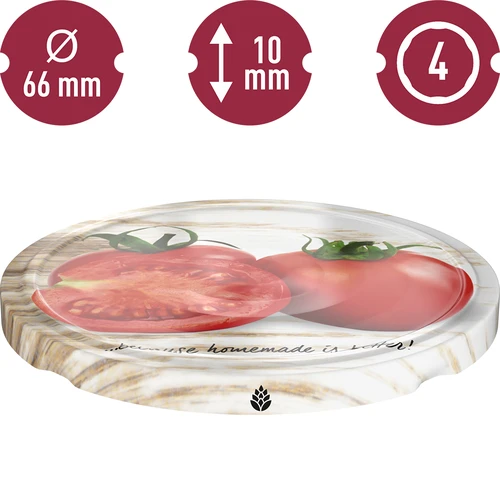 Zakrętka fi 66/4 zdjęcia warzywa - 10 szt. - 2