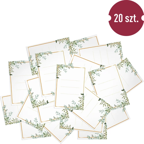 Zelfklevende etiketten 60 x 90 mm voor flessen, potten, cadeaus floristisch ontwerp - 20 stuks - 3 ['zelfklevende etiketten', ' etiketten voor flessen', ' etiket voor fles', ' etiket voor alcohol', ' etiket voor wodka', ' etiket voor likeur', ' etiket voor likeur', ' etiketten voor zelfgestookte drank', ' stickers voor flessen', ' etiketten voor bruiloftswodka', ' bruiloftsetiketten', ' etiketten voor cadeaus', ' stickers voor cadeaus', ' stickers voor bruidstaart']