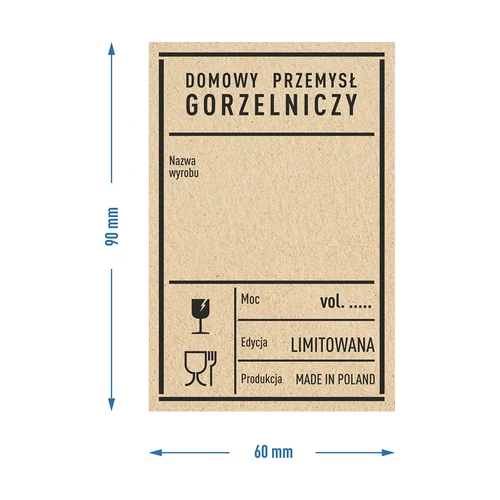 Zelfklevende labels 60x90 mm op flessen, wodka, 3 ontwerpen 20 stuks - 7 ['labels', ' labels op alcohol', ' labels op wodka', ' labels op flessen', ' zelfklevende labels', ' labels voor alcohol', ' stickers op flessen', '']