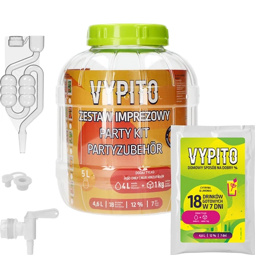 Zestaw imprezowy - Vypito Cytryna i limonka