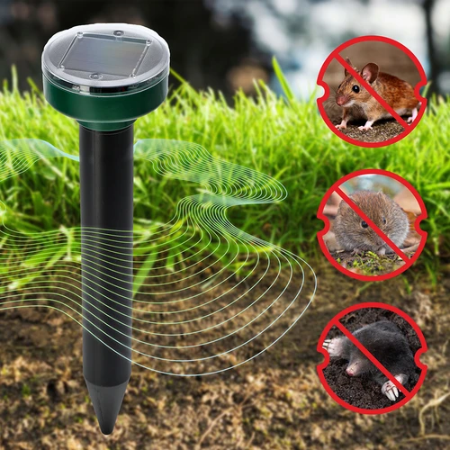 Zonne-energie mollenverjager – effectieve, veilige en humane tuinbescherming, 1 st. - 11