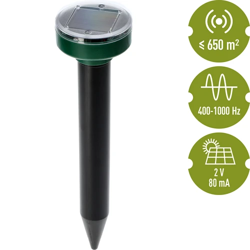 Zonne-energie mollenverjager – effectieve, veilige en humane tuinbescherming, 1 st. - 7