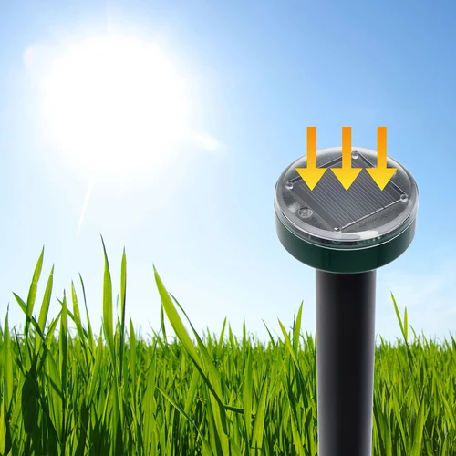Zonne-energie mollenverjager – effectieve, veilige en humane tuinbescherming, 1 st. - 10