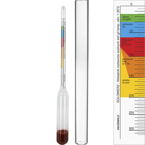 Zoutmeter  - 1 ['voor het inmaken', ' voor pekel', ' voor ingelegde komkommers', ' ingelegde komkommers', ' voor pekelen', ' bij het pekelen', ' zoutconcentratie']