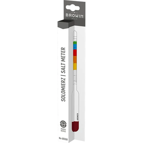 Zoutmeter - 2 ['voor het inmaken', ' voor pekel', ' voor ingelegde komkommers', ' ingelegde komkommers', ' voor pekelen', ' bij het pekelen', ' zoutconcentratie']