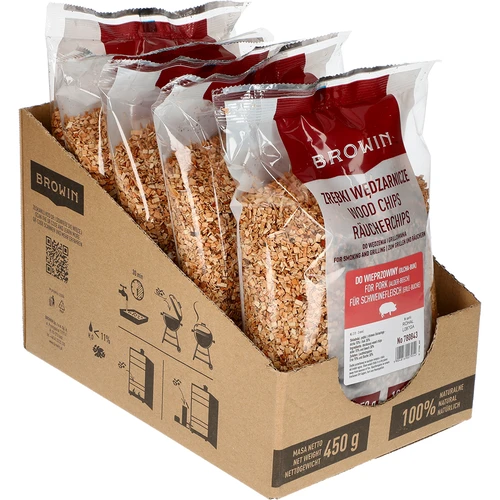 Zrębki wędzarnicze (70%Olcha+30%Buk) kl 2 450g X5