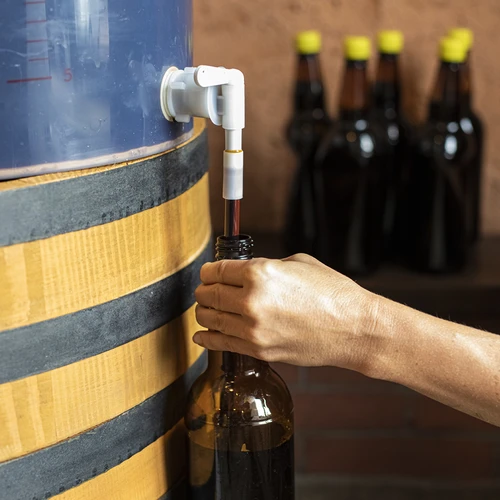 Zwaartekrachtventiel voor kraan - 4 ['voor het bottelen van bier', ' voor het bottelen van wijn', ' voor het bottelen van distillaten', ' voor het vullen van flessen', ' kraanventiel']