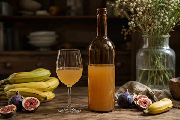 Dessertwijn van vijgen en bananen