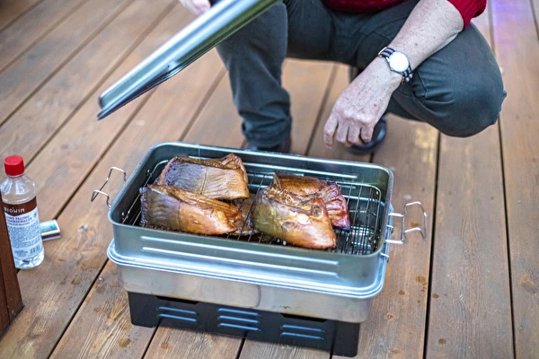 Karper voor kerstavond, gerookt