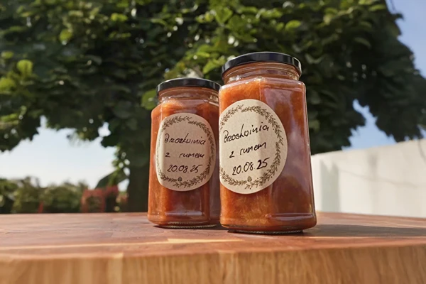 Perzikjam met Jamaica Rum-essentie