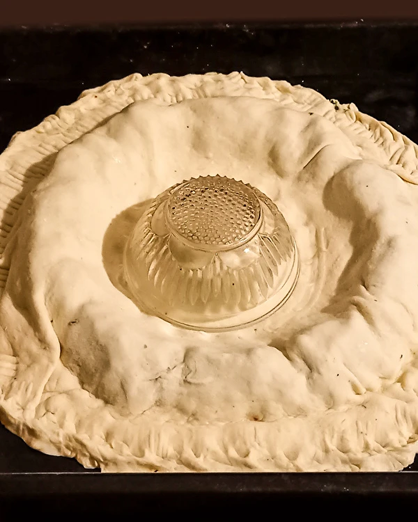 Spinazie-ster van gistdeeg