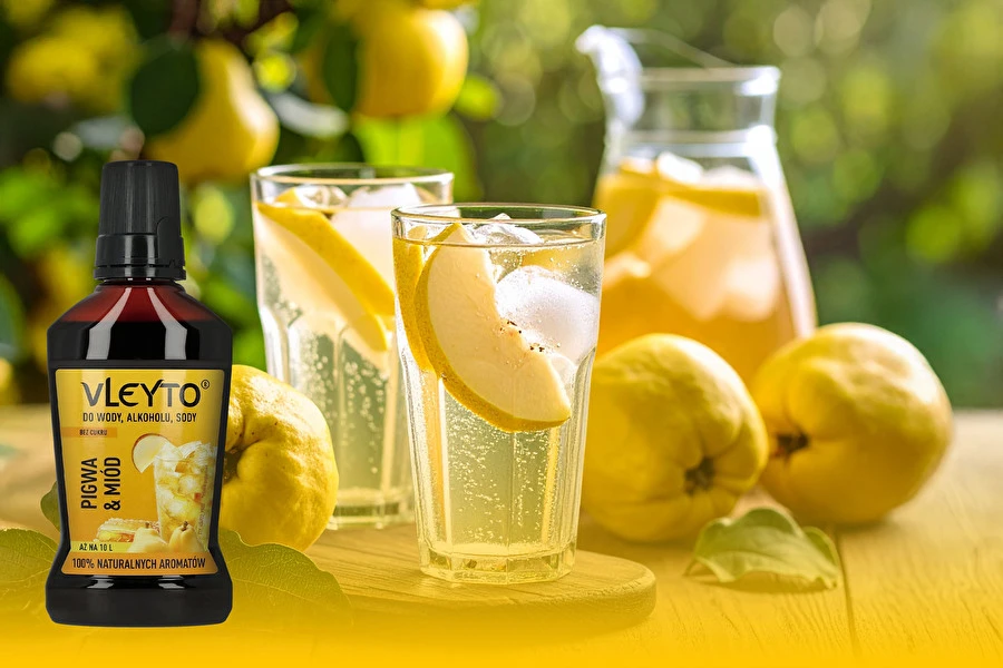 Browin Przepiśnik - Sparkling Kweepeer - verfrissend alcoholvrij drankje met een vleugje honing en kweepeer